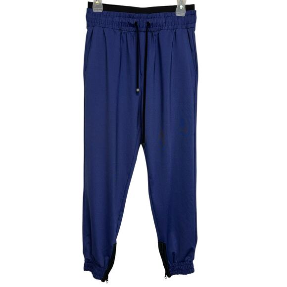 Koral Reverie Shantung Blue Joggers Sweatpants Parachute Pants Size S - Picture 4 of 12